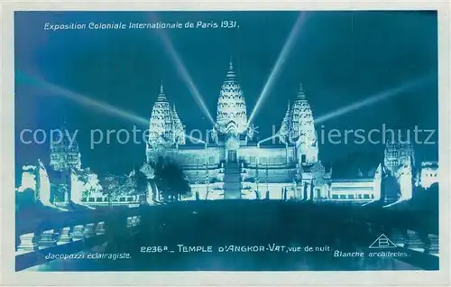 AK / Ansichtskarte Exposition_Coloniale_Internationale_Paris_1931 Temple d Angkor Vat 