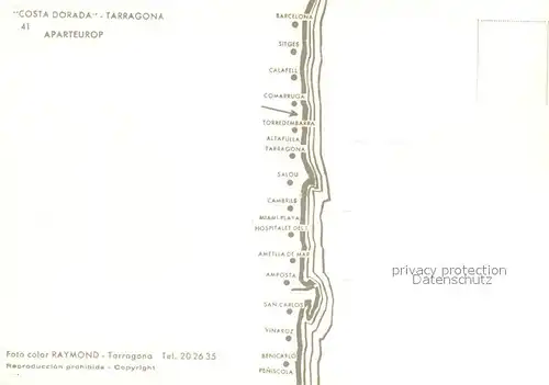 AK / Ansichtskarte Tarragona Aparteurop Hotelanlagen Costa Dorada Tarragona