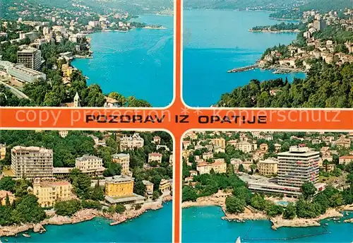 AK / Ansichtskarte Opatija_Istrien Fliegeraufnahme Hotelanlagen Opatija_Istrien