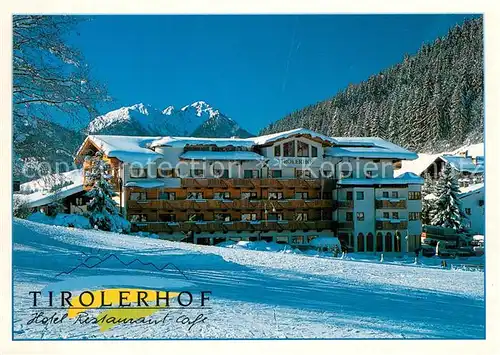 AK / Ansichtskarte Oberau_Wildschoenau_Tirol Hotel Restaurant Cafe Tirolerhof Oberau_Wildschoenau_Tirol