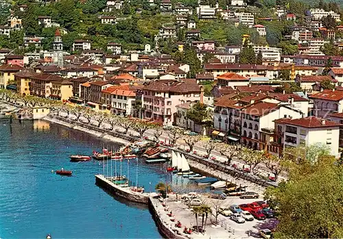 AK / Ansichtskarte Ascona_Lago_Maggiore Fliegeraufnahme Ascona_Lago_Maggiore