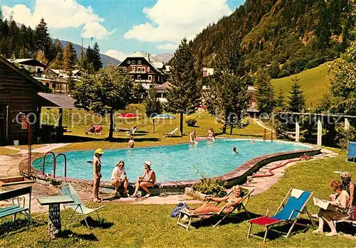 AK / Ansichtskarte Badgastein Hoteldorf Gruener Baum Schwimmbad Badgastein