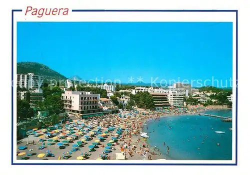 AK / Ansichtskarte Paguera_Mallorca_Islas_Baleares Detalle de sus Playas Paguera_Mallorca