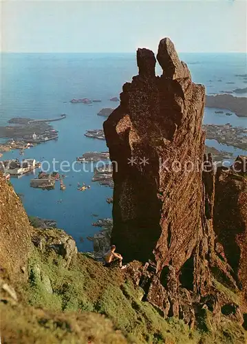 AK / Ansichtskarte Svolvær Svolvaergjeita Svolvær