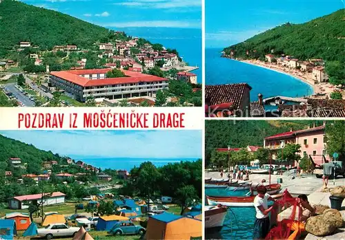 AK / Ansichtskarte Moscenicka_Draga_Kroatien Campingplatz Hafen %FA Moscenicka_Draga_Kroatien