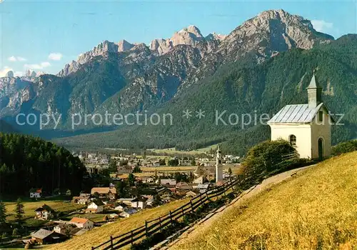 AK / Ansichtskarte Dobbiaco_Pustertal_Suedtirol Kapelle Panorama Dobbiaco_Pustertal