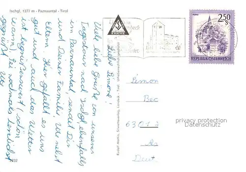 AK / Ansichtskarte Ischgl Panorama Paznauntal Ischgl