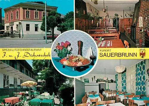 AK / Ansichtskarte Sauerbrunn_Bad Spezialitaetenrestaurant Dichatschek Sauerbrunn_Bad