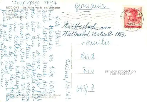 AK / Ansichtskarte Riccione Perla v erde dell Adriatico Riccione