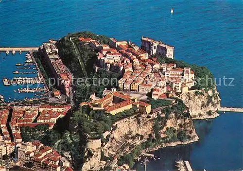 AK / Ansichtskarte Monaco Fliegeraufnahme Felsen Monaco