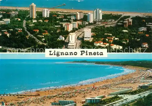 AK / Ansichtskarte Lignano_Pineta Panorama Spiaggia Lignano Pineta