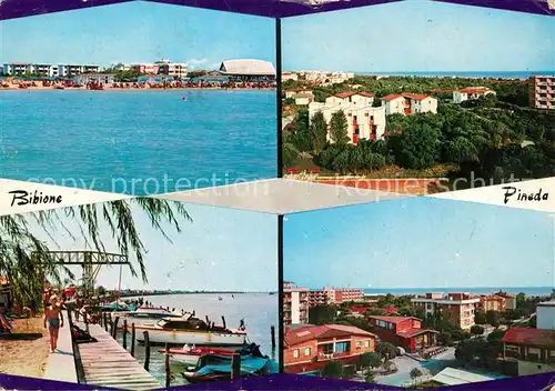 AK / Ansichtskarte Bibione_Pineda Panorama Bootsanlegestelle Bibione Pineda