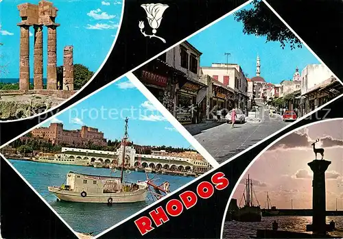 AK / Ansichtskarte Rhodos_Rhodes_aegaeis Sehenswuerdigkeiten Rhodos_Rhodes_aegaeis