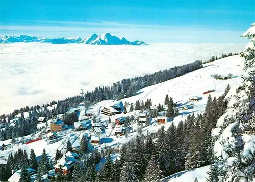 AK / Ansichtskarte Rigi_Kaltbad Pilatus Nebelmeer Winterlandschaft Rigi_Kaltbad