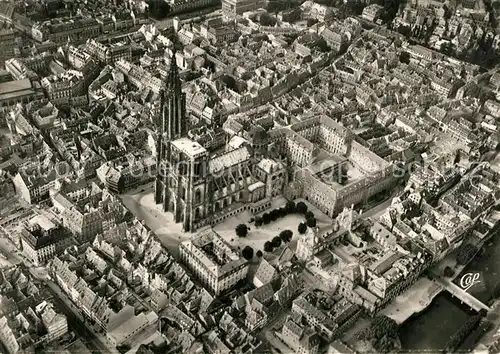 AK / Ansichtskarte Strasbourg_Alsace Fliegeraufnahme Strasbourg Alsace