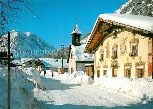 AK / Ansichtskarte Gasse_Leutasch Winterlandschaft  Hohe Munde 
