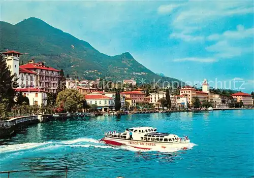 AK / Ansichtskarte Gardone_Garda Panorama Ausflugsschiff 