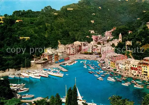 AK / Ansichtskarte Portofino_Liguria Panorama Hafen Portofino Liguria