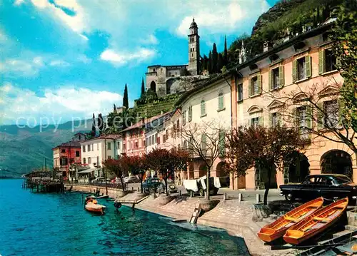AK / Ansichtskarte Morcote_Lago_di_Lugano Uferstrasse Morcote_Lago_di_Lugano