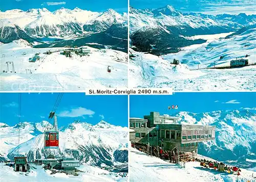 AK / Ansichtskarte Moritz_GR_St Corviglia Skigebiet Moritz_GR_St