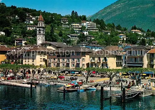 AK / Ansichtskarte Ascona_Lago_Maggiore Piazza Ufer Ascona_Lago_Maggiore