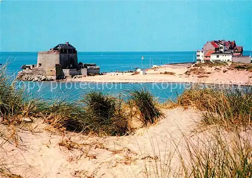 AK / Ansichtskarte Ambleteuse Fort et la Baie de la Slack Ambleteuse