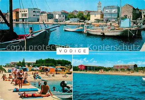AK / Ansichtskarte Vodice Strand Hafen Vodice