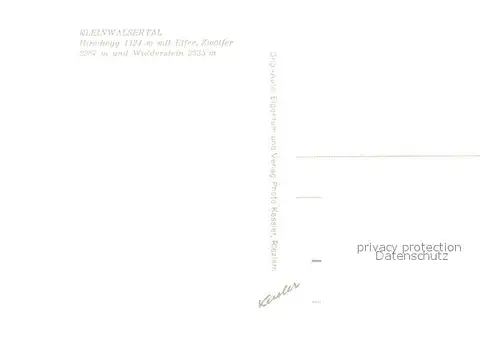 AK / Ansichtskarte Kleinwalsertal Hirschegg mit Elfer Zw?lfer und Widderstein Kleinwalsertal