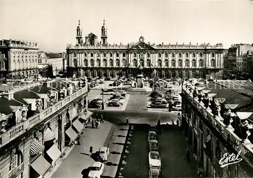 AK / Ansichtskarte Nancy_Lothringen Hotel de Ville et Statue de Stanislas Nancy Lothringen