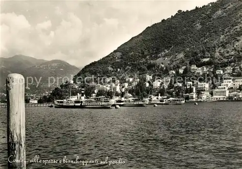 AK / Ansichtskarte Como_Lago_di_Como Ville sparse e biancheggianti sul pendio Como_Lago_di_Como