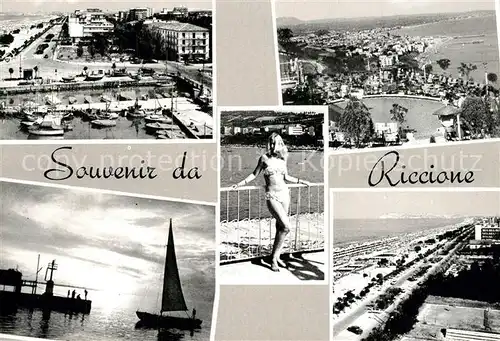AK / Ansichtskarte Riccione Fliegeraufnahme Strand  Riccione