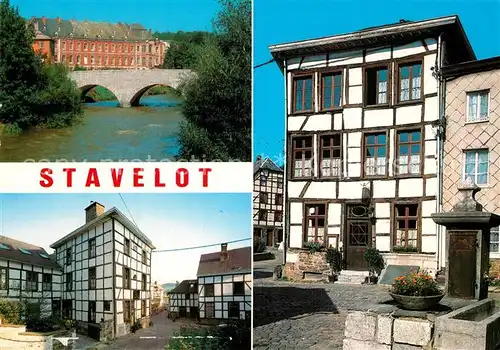 AK / Ansichtskarte Stavelot_Liege Br?cke Fachwerk Stavelot Liege