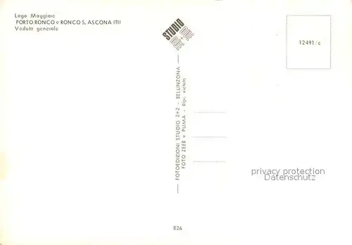 AK / Ansichtskarte Ronco_TI Lago Maggiore 