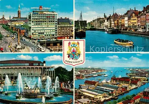 AK / Ansichtskarte Kopenhagen Hafen Brunnen Kopenhagen