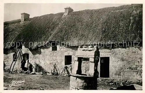 AK / Ansichtskarte Locmine Chaumiere Bretonne Locmine