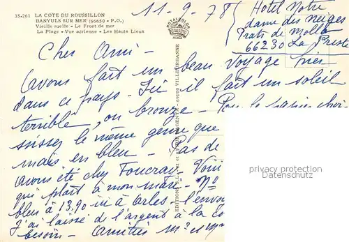 AK / Ansichtskarte Banyuls sur Mer Vieille ruelle front de mer plage Hauts Lieux vue aerienne Banyuls sur Mer