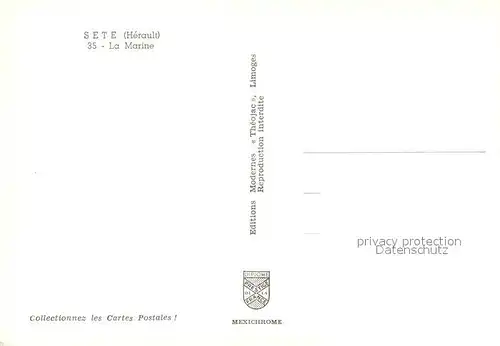 AK / Ansichtskarte Sete_Cette La Marine 