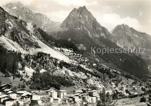AK / Ansichtskarte Planay_Savoie Vue generale Grand Bec et Pointe de la Vuzelle Alpes Francaises Planay_Savoie