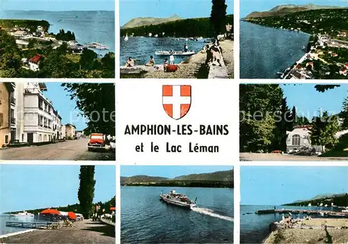 AK / Ansichtskarte Amphion Vues partielles et Lac Leman Amphion