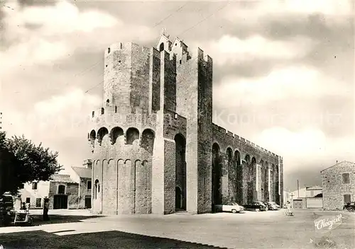 AK / Ansichtskarte Les_Saintes Maries de la Mer Capitale de la Nacioun Gardiano Basilique Fortifiee Les