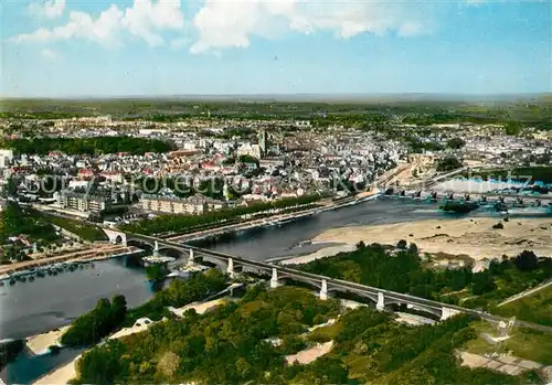 AK / Ansichtskarte Nevers_Nievre Les ponts sur la Loire vue aerienne Nevers Nievre