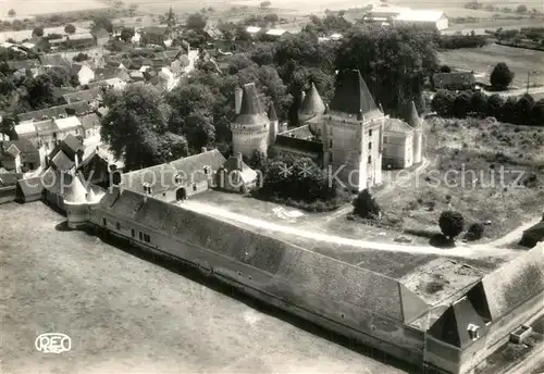 AK / Ansichtskarte Argy Chateau XVIe siecle vue aerienne Argy