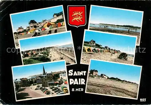 AK / Ansichtskarte Saint Pair sur Mer Vues partielles Place Plage Saint Pair sur Mer