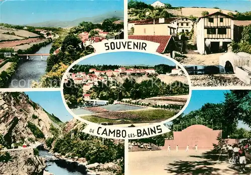 AK / Ansichtskarte Cambo les Bains Vallee de la Nive Maisons Basques Le Fronton Cambo les Bains