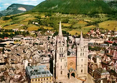 AK / Ansichtskarte Mende Cathedrale vue aerienne Mende