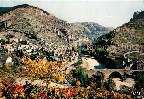 AK / Ansichtskarte Sainte Enimie Panorama cite medievale Les Gorges du Tarn Sainte Enimie