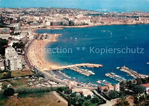 AK / Ansichtskarte Antibes_Alpes_Maritimes Panorama Petit Port Plage de la Salise vue aerienne Antibes_Alpes_Maritimes