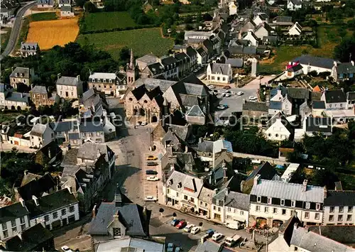 AK / Ansichtskarte Plestin les Greves Place de l Eglise vue aerienne Plestin les Greves