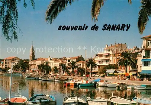 AK / Ansichtskarte Sanary sur Mer Le port bateaux de peche promenade Sanary sur Mer