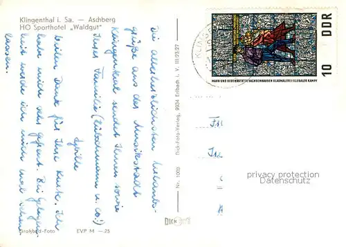 AK / Ansichtskarte Klingenthal_Vogtland HO Sporthotel Waldgut Klingenthal_Vogtland